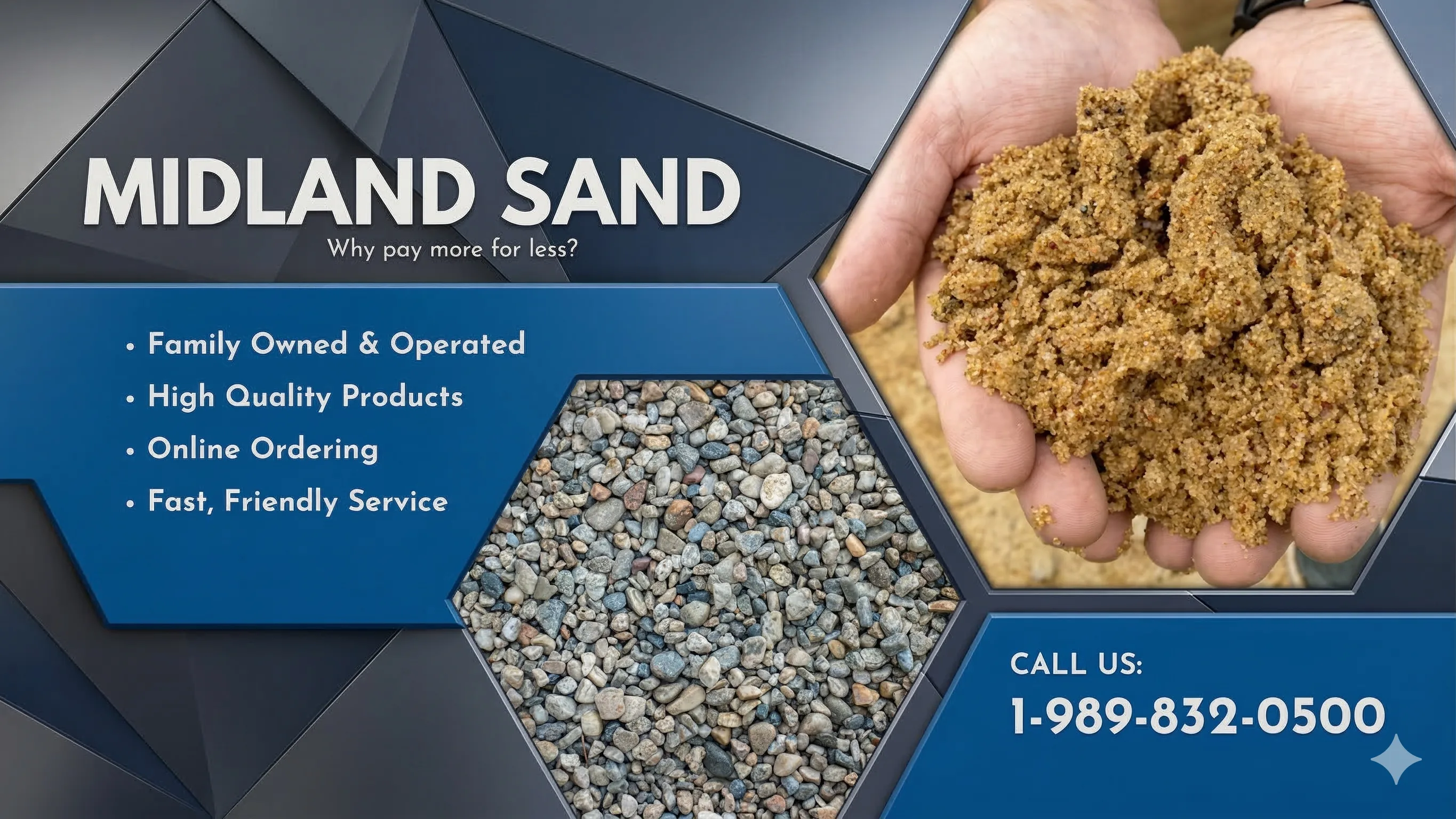 Midland Sand local sand and gravel company in Midland MI
